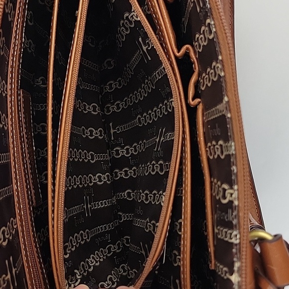 Tignanello Large Leather Shoulder Bag Brown 13" Wide x 10" Tall x 4" Deep - Picture 10 of 16